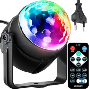 Kula Disco Dyskotekowa Projektor Led Rgb + Pilot
