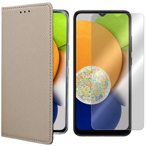 Etui Do Samsung Galaxy A03 Sm-a035 Magnet + Szkło