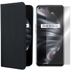 Etui Do Oppo A96 4g Pokrowiec Kabura Magnet +szkło