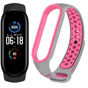 Xiaomi Mi Band 5 Opaska + Kolorowy Pasek + Folia