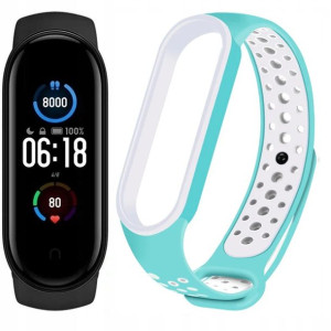 Xiaomi Mi Band 5 Opaska + Kolorowy Pasek + Folia
