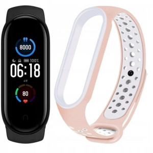 Xiaomi Mi Band 5 Opaska + Kolorowy Pasek + Folia