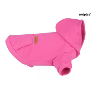 Amiplay Bluza Z Kapturem Dla Psa Texas 30 cm Różowa