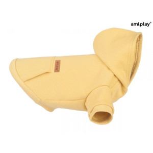Amiplay Bluza Z Kapturem Dla Psa Texas 40 cm Żółta