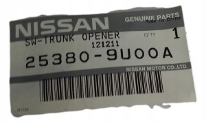 253809u00a Przycisk Otwierania Bagażnika Oe Nissan