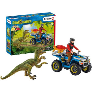 Schleich 41466 Ucieczka Quade Przed Welociraptorem