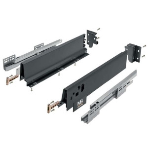 Szuflada Modern Box Gtv L550 H135 Średnia Antracyt Pb-kw-kpl550b2
