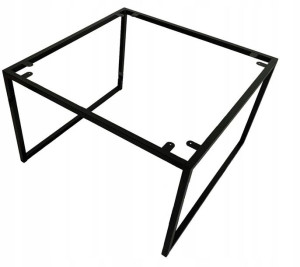 Stelaż stolik kawowy czarny metalowy 60x60 wys 35