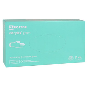 Zielone rękawiczki nitrylowe NITRYLEX 100szt