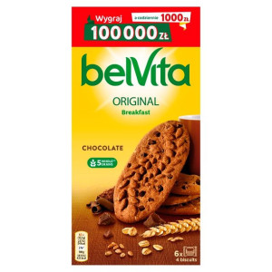 belVita Breakfast Ciastka zbożowe o smaku kakaowym 300 g (24 sztuki)