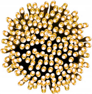 Lampki Choinkowe 1000 Led Zew/wew Białe Ciepłe
