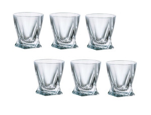 6 kieliszków wódka 55 ml kryształ QUADRO BOHEMIA