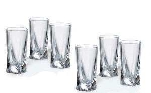 6 kieliszków wódka kryształ 50 ml QUADRO BOHEMIA