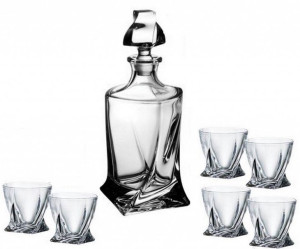 Karafka 500 ml 6 kieliszków 50 ml QUADRO BOHEMIA