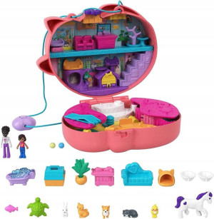 Hgt16 Polly Pocket Kompaktowa Torebka Kotka Kot
