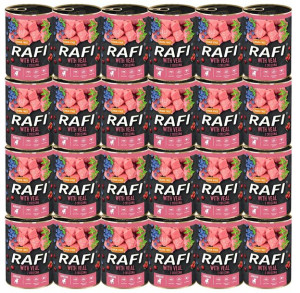 Karma Dla PSA RAFI JUNIOR Cielęcina 24 x 400g