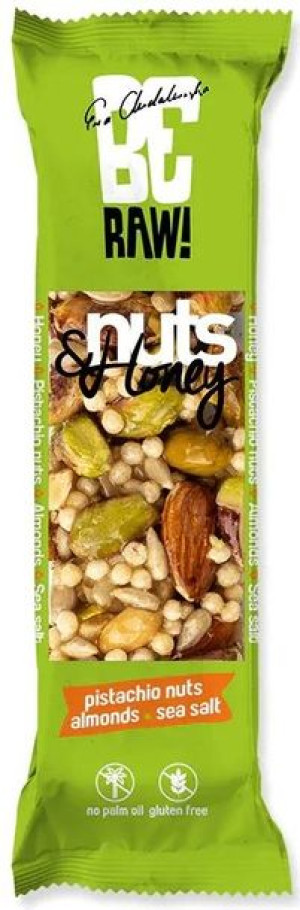 Baton pistacje i miód - Nuts&Honey Bar 30 g - BeRaw! Purella