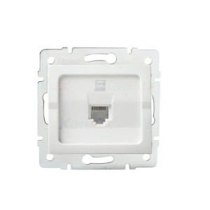Gniazdo komputerowe RJ45Cat 6 Jack LOGI biały Kanlux 25109