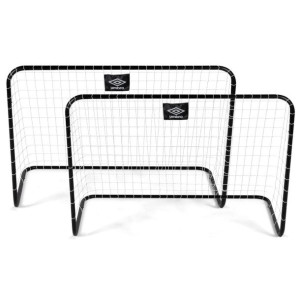 Zestaw 2 bramek do piłki nożnej z siatką 78x56x45cm UMBRO