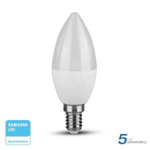 Żarówka LED V-TAC SAMSUNG CHIP 7W E14 Świeczka VT-268 ciepła 600lm