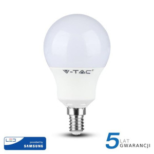 Żarówka LED V-TAC SAMSUNG CHIP 9W E14 Kulka VT-269 ciepła 806lm