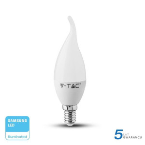 Żarówka LED V-TAC SAMSUNG 5.5W E14 Świeczka Płomyk VT-258 neutralna 470lm