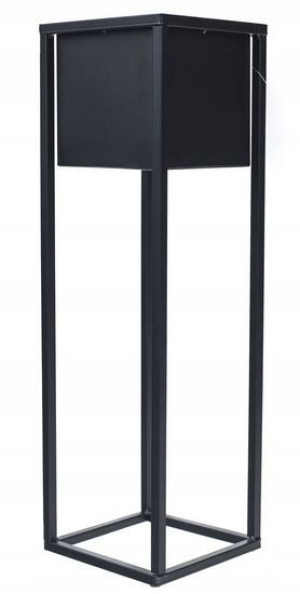 Doniczka Donica Kwietnik Osłonka Czarna Loft 50 Cm