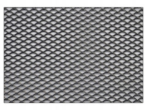 SIATKA ALUMINIOWA 9mm x 5mm 100cm x 25cm CZARNA