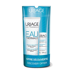 Uriage Eau Thermale Wodny krem do rąk 30ml Zestaw 2 szt.