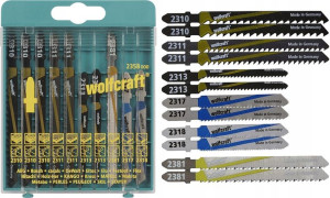 Zestaw 10 Brzeszczotów Wolfcraft Drewno Metal T