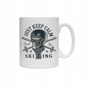 Kubek dla narciarza Narty Snowboard