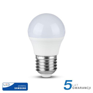Żarówka LED V-TAC SAMSUNG CHIP 5.5W E27 G45 Kulka VT-246 zimna 470lm
