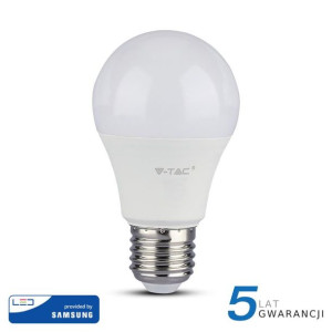 Żarówka LED V-TAC SAMSUNG CHIP 9W E27 A60 VT-210 ciepła 806lm