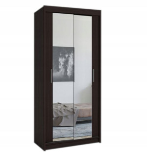 Szafa przesuwna MINI 90 lustro wenge
