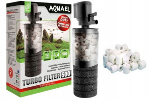 Filtr Aquael Turbo Filter 500 L/h Wewnętrzny 150l + Ceramika