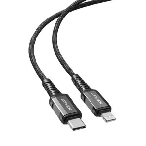 Acefast kabel Typ C do iPhone Lightning 8-pin MFI 3A PD30W ze stopu alumini