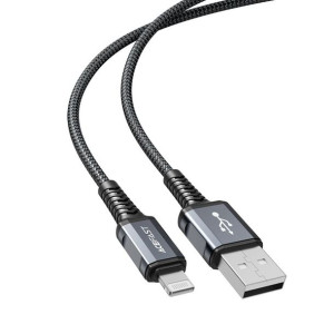 Acefast kabel USB A do Lightning 8-pin MFI 2,4A ze stopu aluminium C1-02 1,