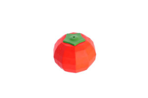 Dingo Piłka Dla Psa Twarda Guma Tpr - Pomidor 9 Cm