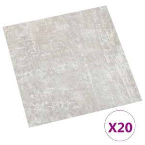  SAMOPRZYLEPNE PANELE PODŁOGOWE WINYLOWE PVC 20 szt. 1,86 m² Jasnoszare