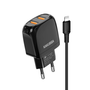 Kaku ładowarka sieciowa KSC-694 Xuansu 2xUSB 2,4A z kablem USB na Lightning