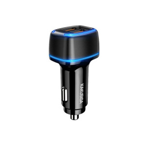 Kaku ładowarka samochodowa KSC-504 Tuoqi 2xUSB 2,8A czarna
