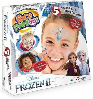 TATUAŻE BROKATOWE do TWARZY dla 5 osób FROZEN