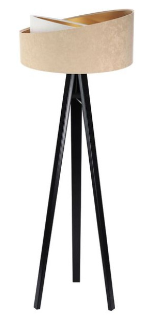 Lampa stojąca beżowy biały złoty Ailla