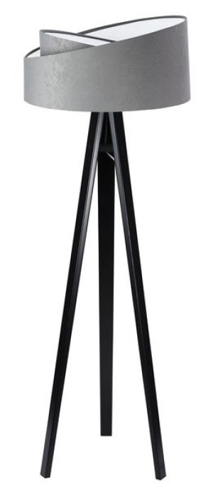 Lampa stojąca szaro biała Tami