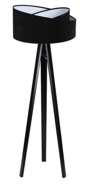 Lampa stojąca  czarno biała Viviana