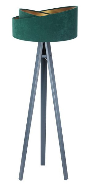 Lampa stojąca zielono złota Rubin