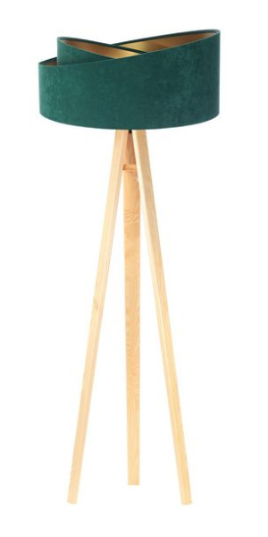 Lampa stojąca zielono złota Rubin