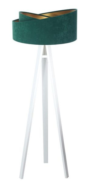 Lampa stojąca zielono złota Rubin