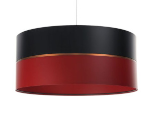 Lampa wisząca czarno czerwona Rosa
