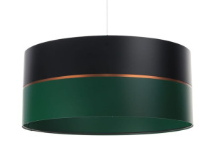 Lampa wisząca czarno zielona Gilba
